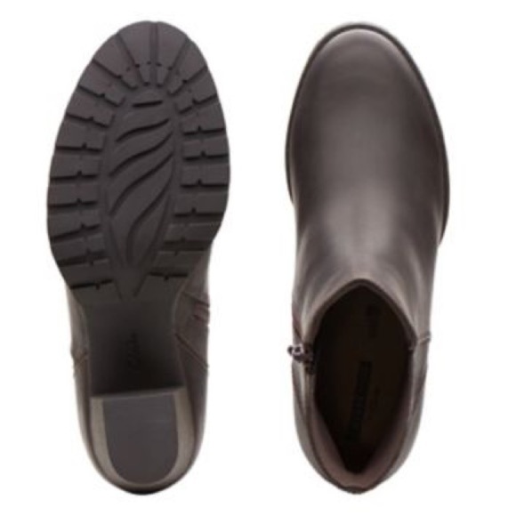 New Clarks Verona Trish Ankle 🥾 Taupe Leather - Picture 6 of 7